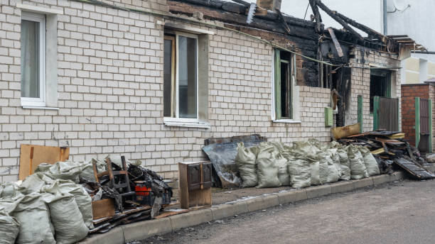 Professional Fire Damage Assessment technician working in Victoria, MN